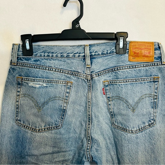 Levis 501 XX Mens Jeans Straight Leg Denim Button Fly Red Tab Fits 34x29 NH - Picture 11 of 11